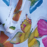 Multicolor butterfly fabric