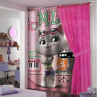 Tenda 44 Gatti in cotone rosa