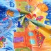 Fabric with kids design and colored pictures 280x280cm