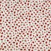 Red little flowers cotton fabric