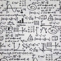 Stoffa con formule matematiche