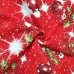 Red christmas balls fabric