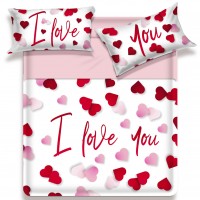 Biancaluna Miss Terry I love you king size bed set sheets