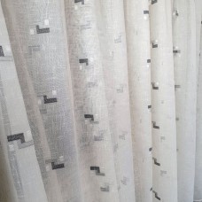 330cm fabric for curtain with grey squares