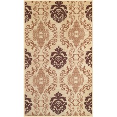 Geko brown arabesque carpet 100x180