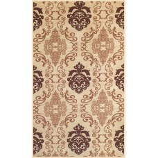 Tappeto geko 100x180 arabesco beige e marrone