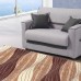 Gako brown wave carpet 80x140