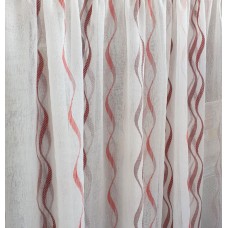Red waves curtain by the meter