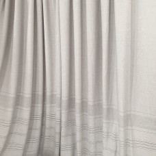 Grey linen blend fabric for curtains Helena 300cm height