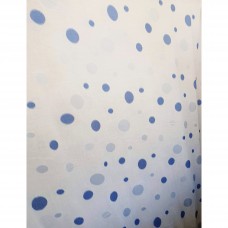Blue circles curtain