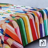 3d crayons soft quilt for twin bed