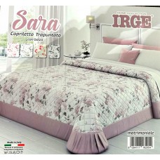 King size pink floral soft quilt Irge Sara
