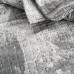 Copriletto trapuntato Emporio cotton grigio a cerchi