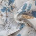 French curtain with little azure and beige flowers